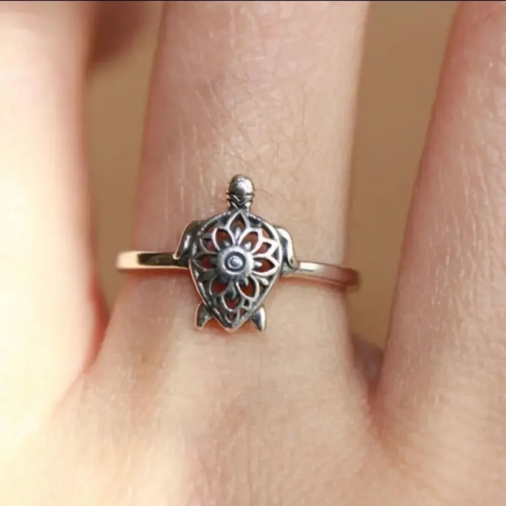 Women's Vintage Turtle Ring Size 6